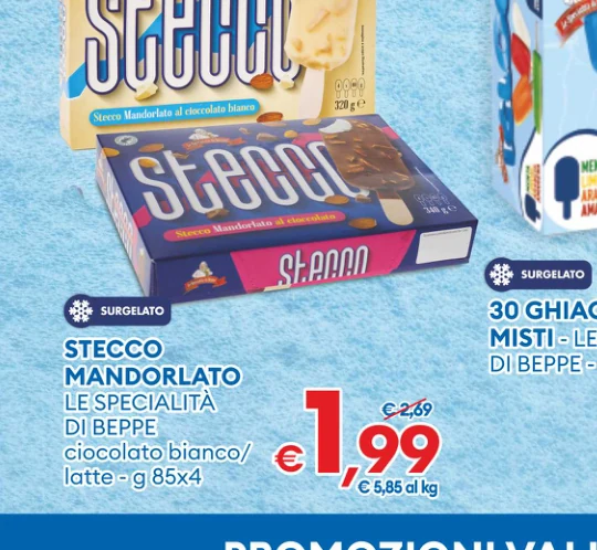 30 GHIACCIOLI MISTI-LESPECIALITA STECCO DI BEPPE-g 2100