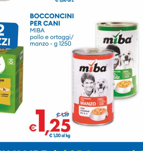 BOCCONCINI PER CANI MIBA polloeortaggi/ PEZZI