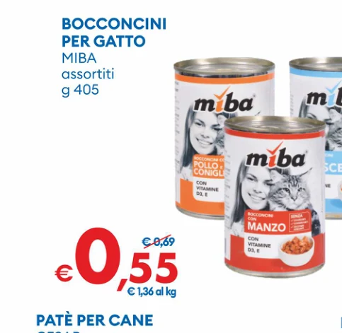 BOCCONCINI PERGATTO MIBA assortiti g 405