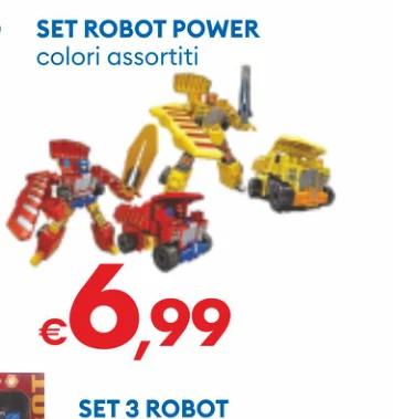 SETROBOTPOWER colori assortiti