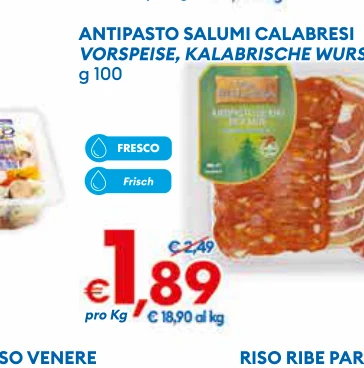 ANTIPASTO SALUMICALABRESI VORSPEISE,KALABRISCHEWURSTWAREN
