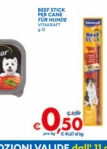 BEEFSTICK PERCANE FURHUNDE takron VITAKRAFT