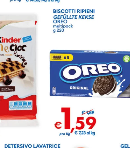 BISCOTTIRIPIENI GEFULLTEKEKSE OREO multipack