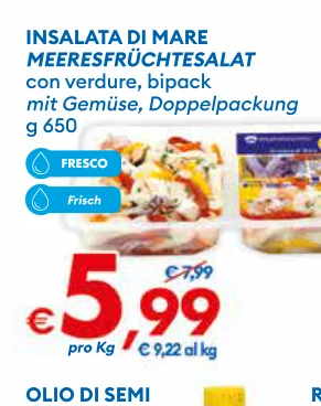 INSALATADIMARE MEERESFRUCHTESALAT con verdure,bipack mitGemise,Doppelpackung