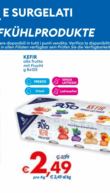 KEFIR alla frutta mit Frucht g8x125