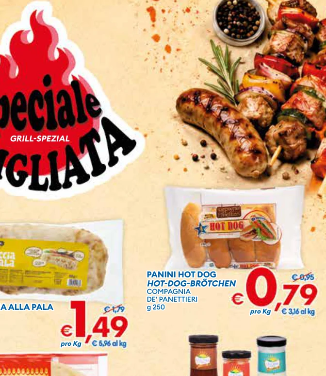 PANINI HOT DOG HOT-DOG-BROTCHEN