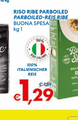 RISORIBEPARBOILED PARBOILED-REIS RIBE BUONASPESA! kg 1