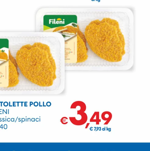 COTOLETTEPOLLO FILENI classica/spinaci g 440