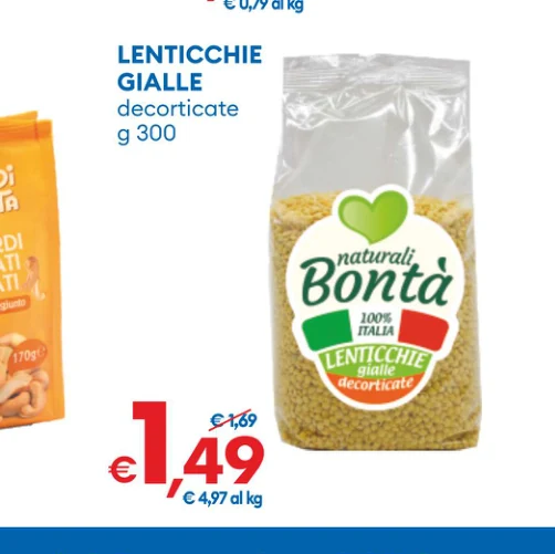 LENTICCHIE GIALLE decorticate g 300