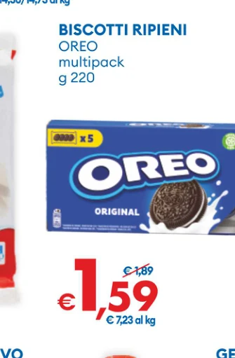 BISCOTTIRIPIENI OREO multipack g 220