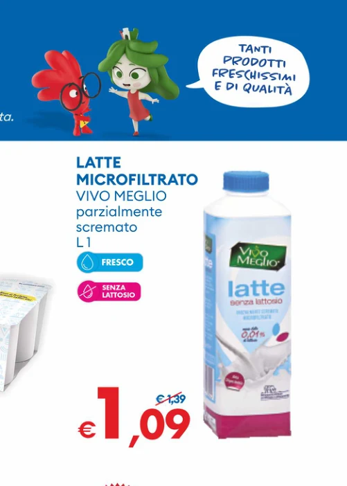 LATTE MICROFILTRATO VIVOMEGLIO parzialmente