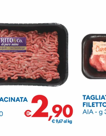 TAGLIATA DI FILETTODI SUINO AIA - g 300