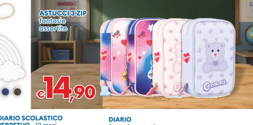 ASTUCCI3ZIP fantasie assortite