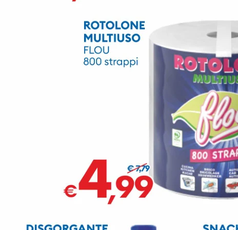 ROTOLONE MULTIUSO FLOU ROTOLONE 800 strappi