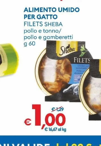 ALIMENTOUMIDO PERGATTO FILETSSHEBA polloetonno/