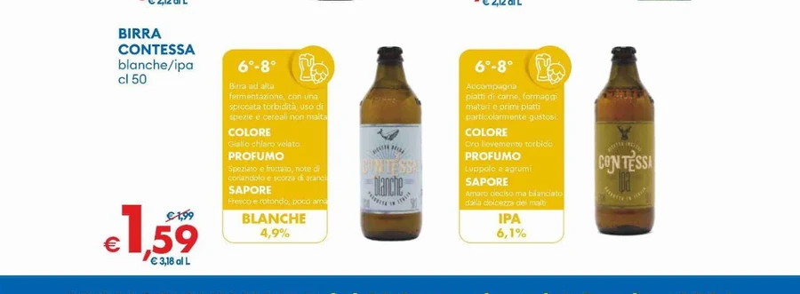 BIRRA CONTESSA blanche/ipa cl 50