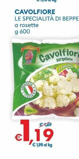 CAVOLFIORE LESPECIALITADIBEPPE arosette g 600