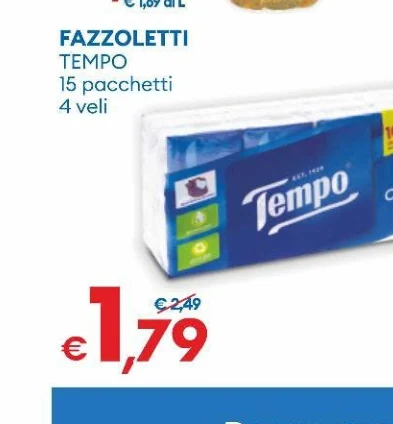 FAZZOLETTI TEMPO 15pacchetti