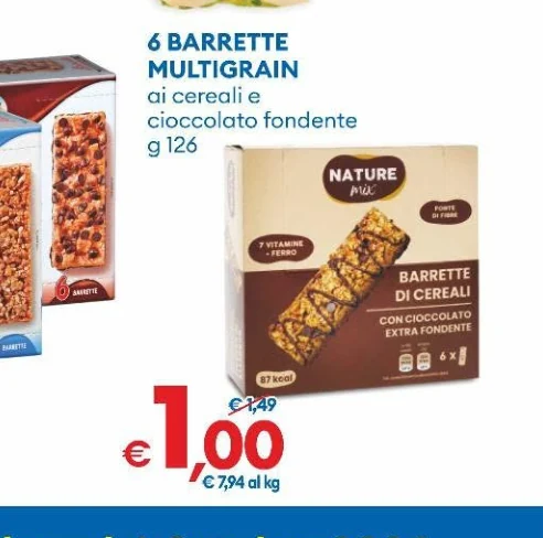 6BARRETTE MULTIGRAIN aicerealie cioccolatofondente