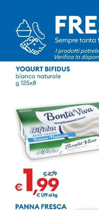 YOGURTBIFIDUS bianconaturale g125x8
