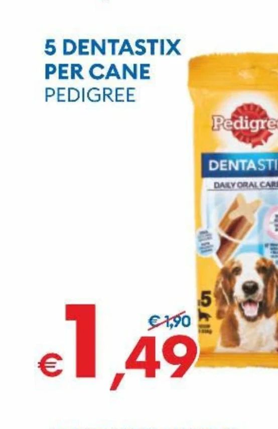 5 DENTASTIX PER CANE PEDIGREE