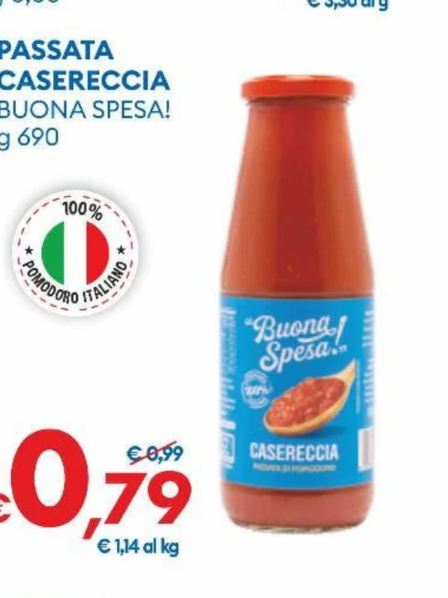PASSATA CASERECCIA BUONA SPESA! g 690
