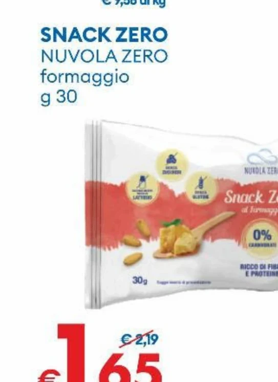 SNACK ZERO NUVOLA ZERO formaggio g 30