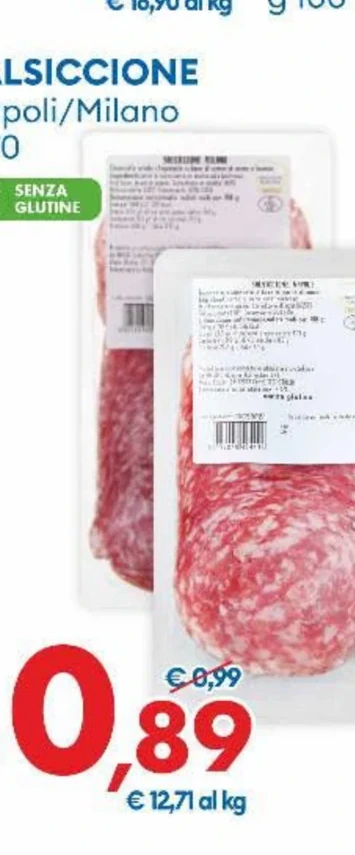 SALSICCIONE Napoli o Milano g 70