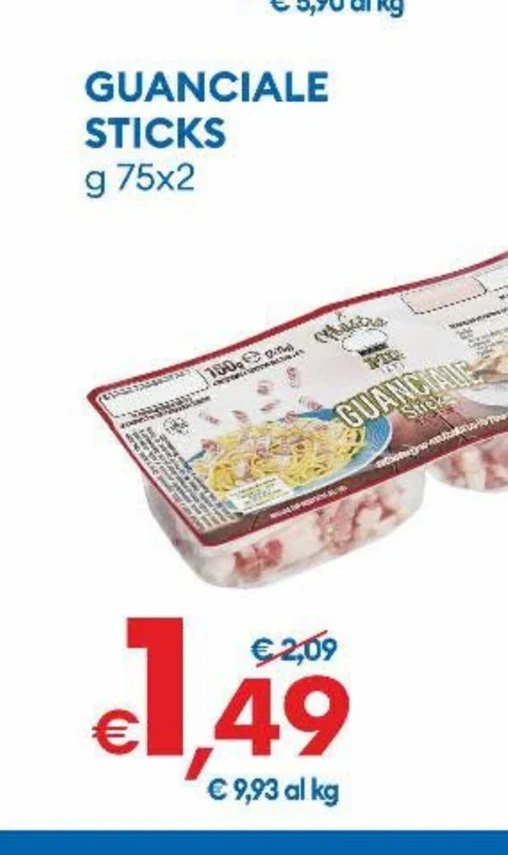 GUANCIALE STICKS g 75x2