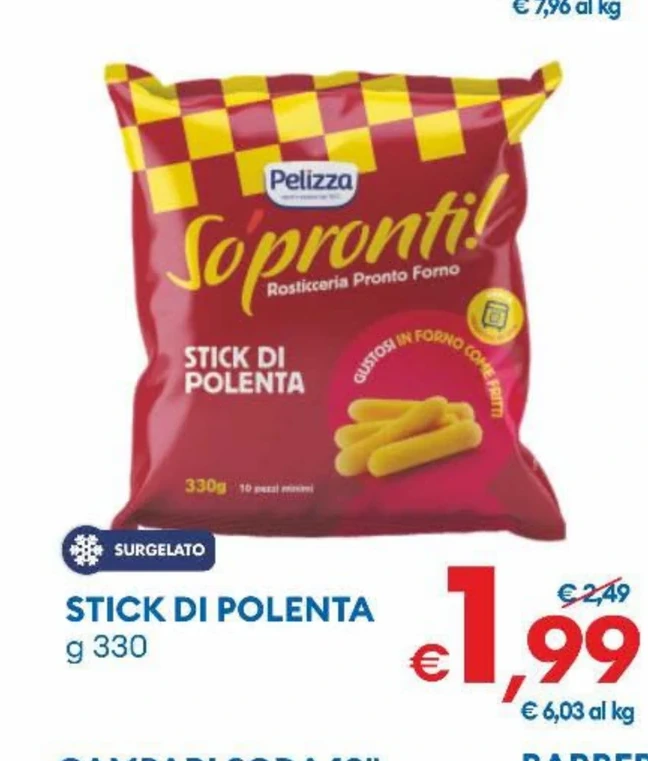 STICK DI POLENTA PELIZZA g 330
