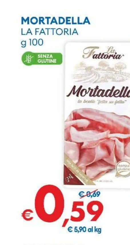 MORTADELLA LA FATTORIA g 100
