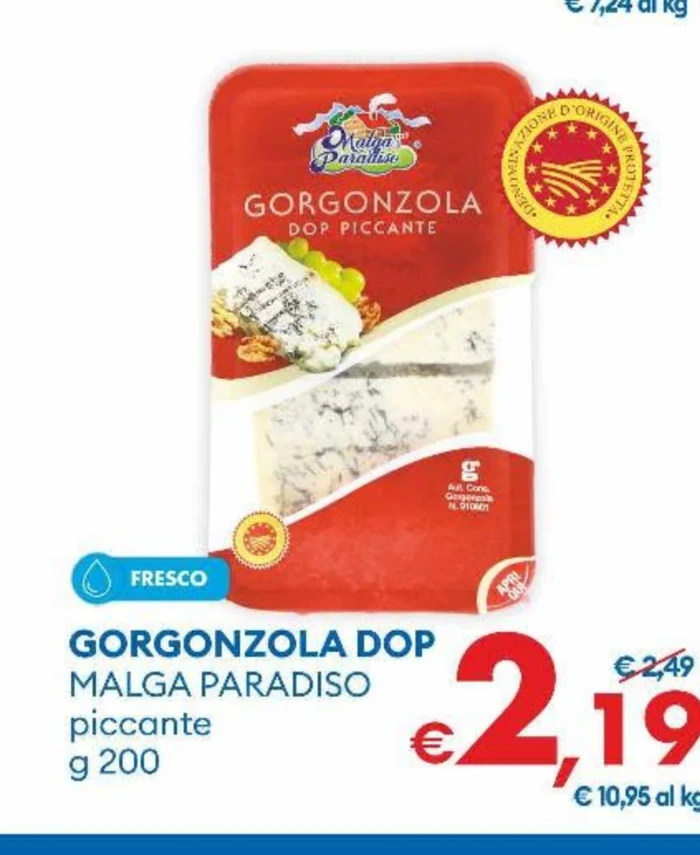 GORGONZOLA DOP MALGA PARADISO piccante g 200