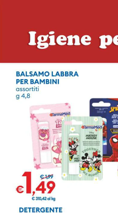 BALSAMOLABBRA PERBAMBINI assortiti
