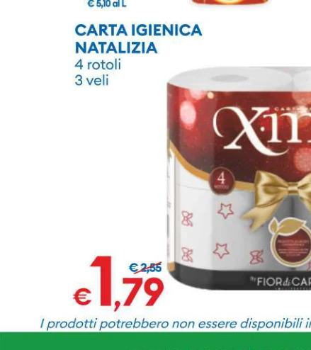 CARTAIGIENICA NATALIZIA 4 rotoli