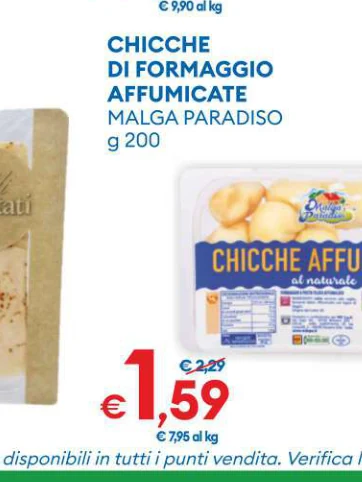 CHICCHE DIFORMAGGIO AFFUMICATE MALGAPARADISO