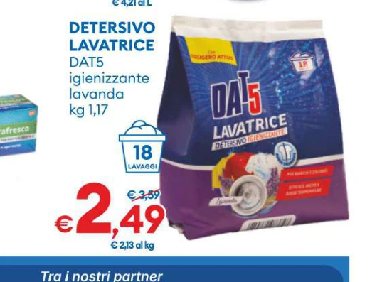 DETERSIVO LAVATRICE DAT5 igienizzante