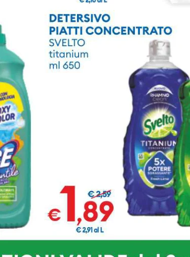 DETERSIVO PIATTICONCENTRATO SVELTO titanium