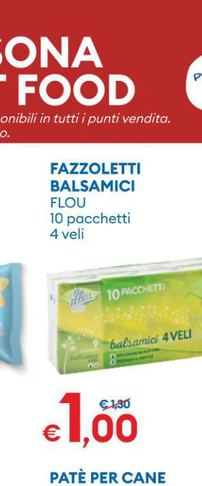 FAZZOLETTI BALSAMICI FLOU 10pacchetti