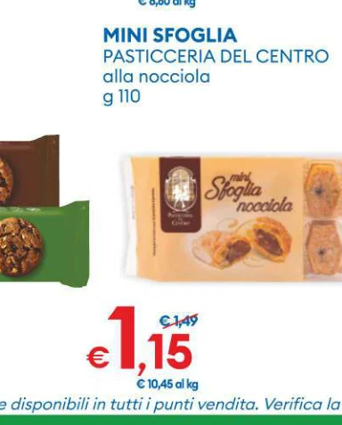 MINISFOGLIA PASTICCERIADELCENTRO allanocciola