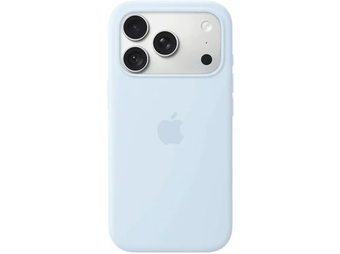 Custodia MagSafe in silicone per iPhone 18 Pro - Celeste vivace - APPLE