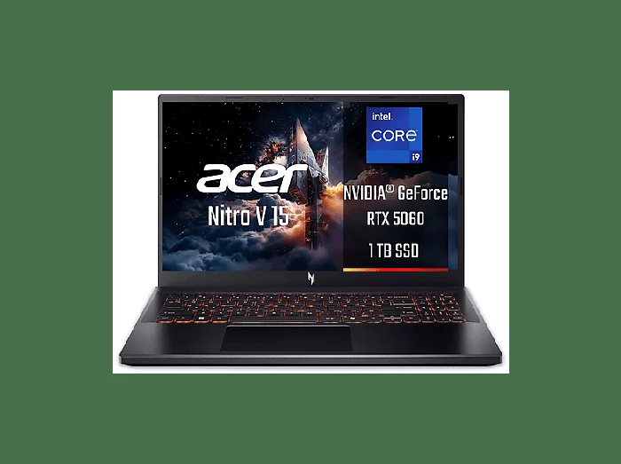Nitro V 15 ANV15-52-97GL Notebook Gaming, 15,6 ", processore Intel® Core I9 13900H, NVIDIA GeForce RTX™ 5060, RAM 32 GB, 1024 GB SSD, Black, Windows 11 Home - ACER