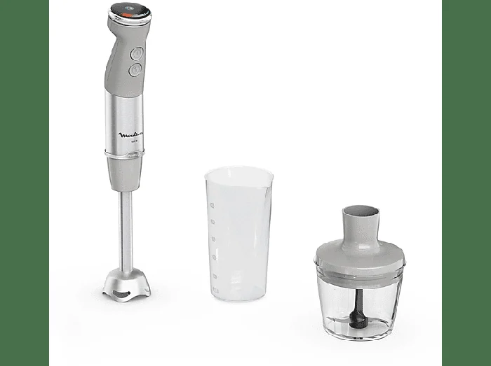 FRULLATORE AD IMMERSIONE Quickchef+ 2 in 1 DD672B, Potenza massima 1000 W, Recipiente da 0.8 l, Livelli di potenza 20 velocità, GRIGIO - MOULINEX