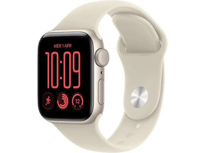 Watch SE 3 GPS, Cassa 40 mm in alluminio galassia con Cinturino Sport sabbia - S/M - APPLE