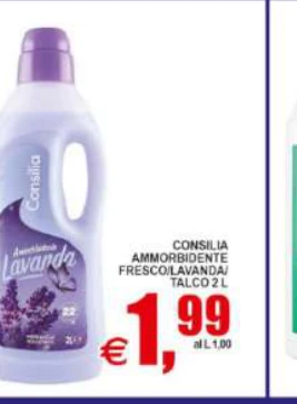 Ammorbidente fresco lavanda e talco