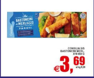 Bastoncini di merluzzo panati