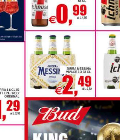 BIRRA BIRRAMESSINA VIVACE3X30CL