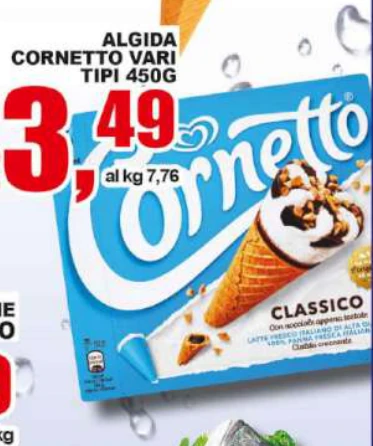 Cornetto vari tipi
