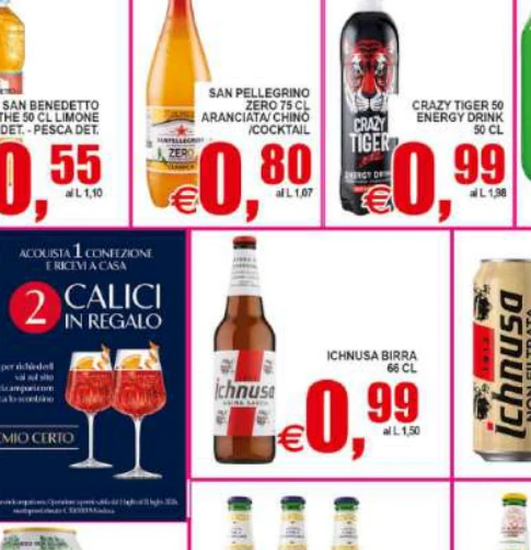COUSTA ALICI INREGALO ICHNUSA BIRRA 66CL