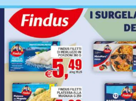 Findus FINDUSFILETTI DIMERLUZZON