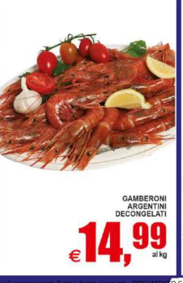 Gamberoni argentini decongelati